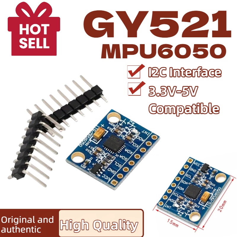 1/5/10pcs GY521 GY-521 MPU6050 - Accelerometer Mpu6050 avaliação e preço