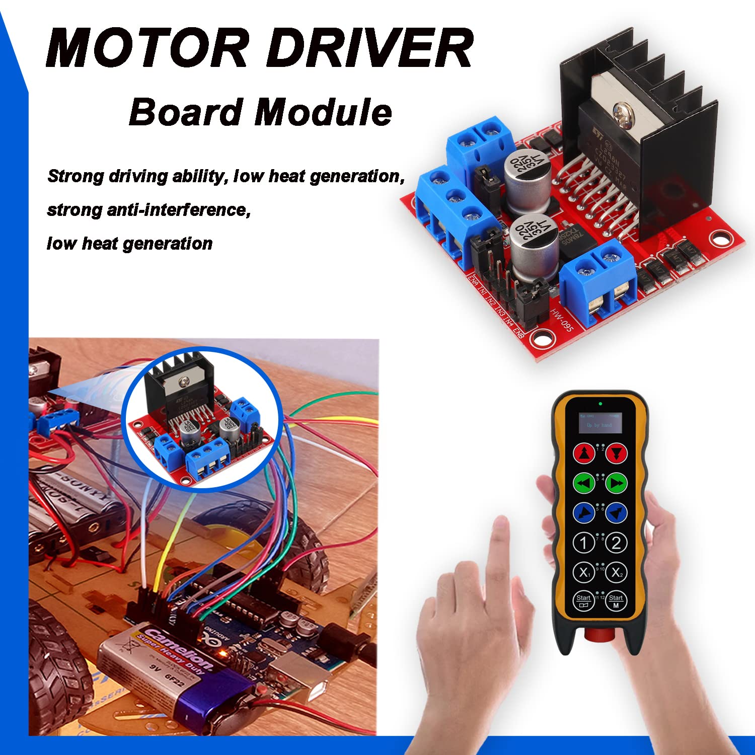 Placa controladora de acioname - Motor Driver L298N avaliação e preço