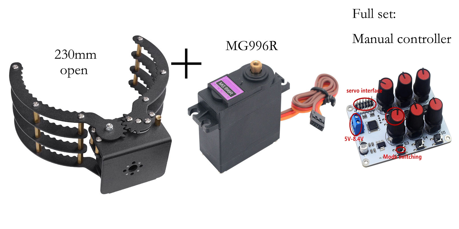 Pinças Mecânicas com Abertura  - Robot Gripper Claw avaliação e preço