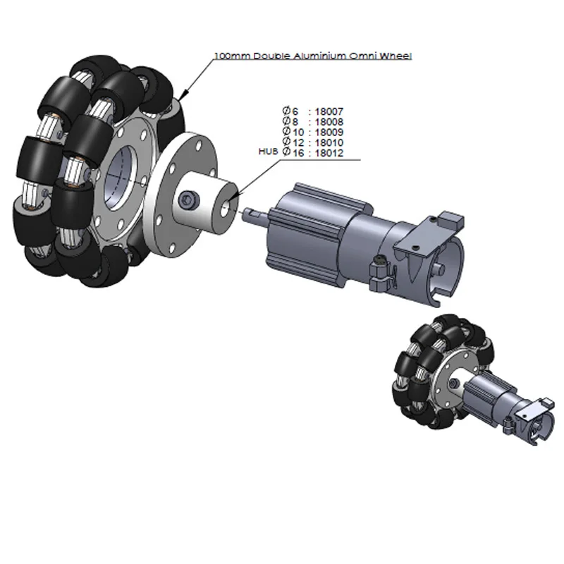Roda omnidirecional de alumíni - Omni Wheel avaliação e preço