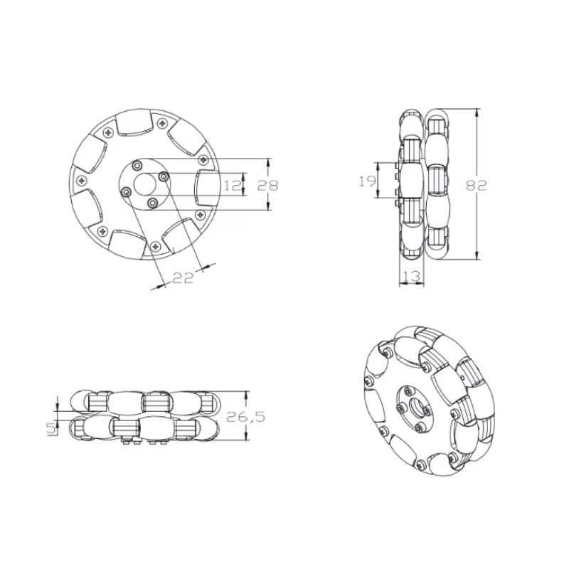 Roda Omnidirecional de Metal F - Omni Wheel avaliação e preço