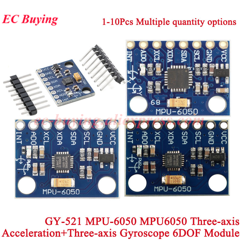 1-10 pces GY-521 MPU-6050 mpu6 - Accelerometer Mpu6050 avaliação e preço