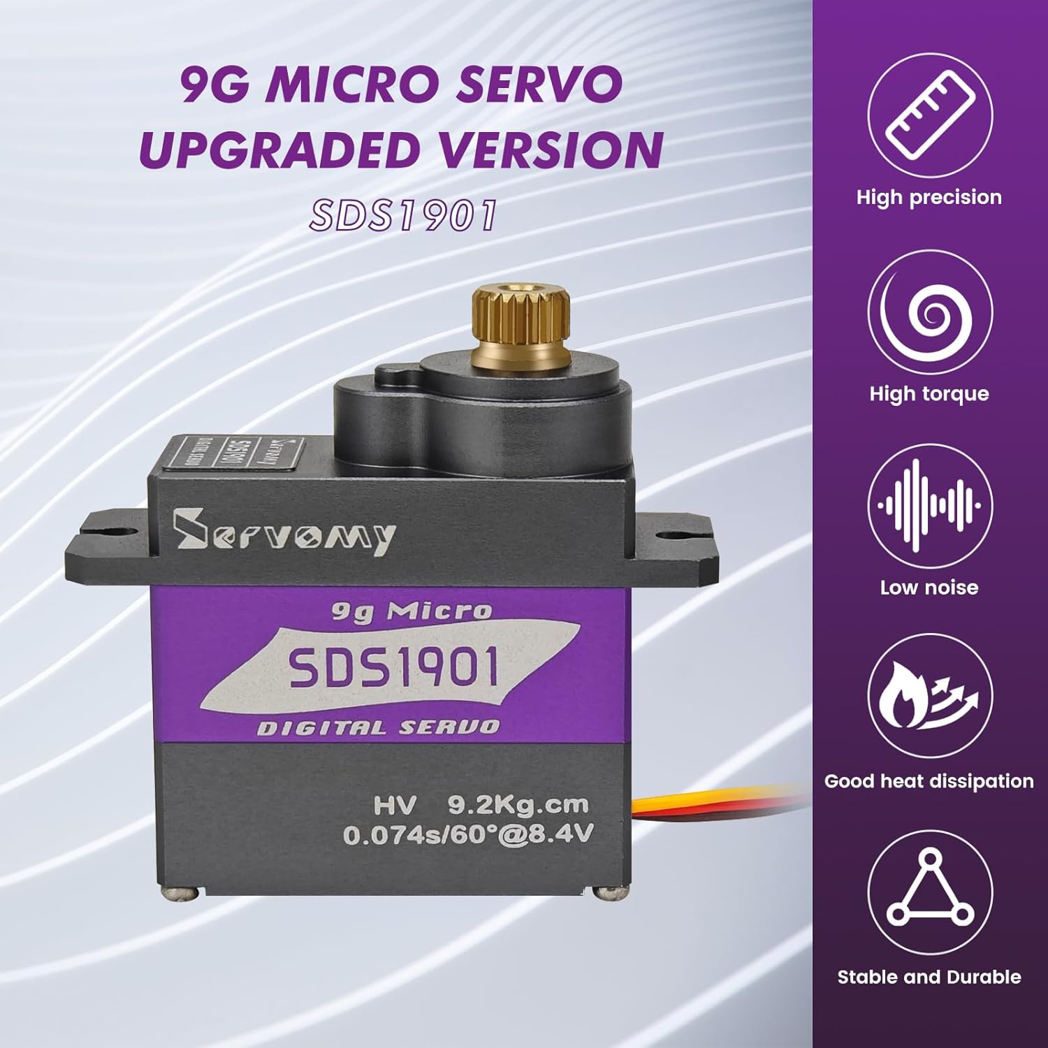 SERVOMY-SDS1901 Digital 9G Mic - Servo Sg90 avaliação e preço